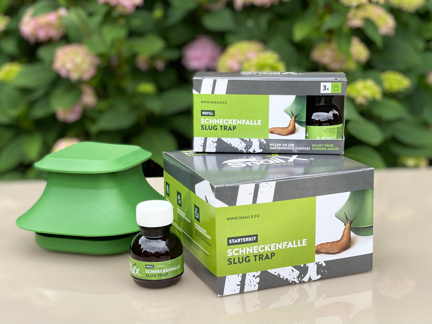 SnailX Gutschein im Wert von 20,- Euro. Verschenke Gartenglück an alle, die sich einen Garten ohne Schneckenplage wünschen 🎁
